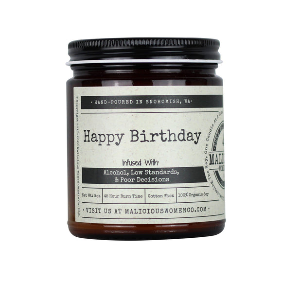 Malicious Women Candle co Candle Malicious Women Candle Co. - Happy Birthday