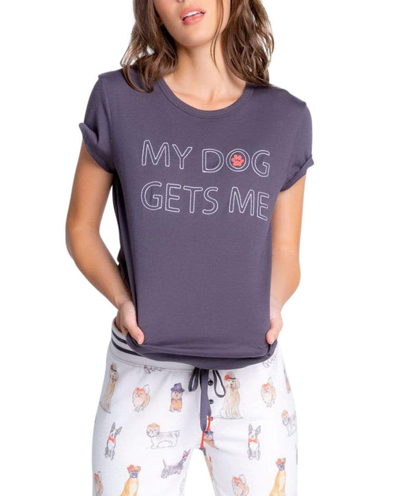 PJ Salvage Lounge/Pajamas/T-Shirt PJ Salvage My Dog Gets Me T-Shirt