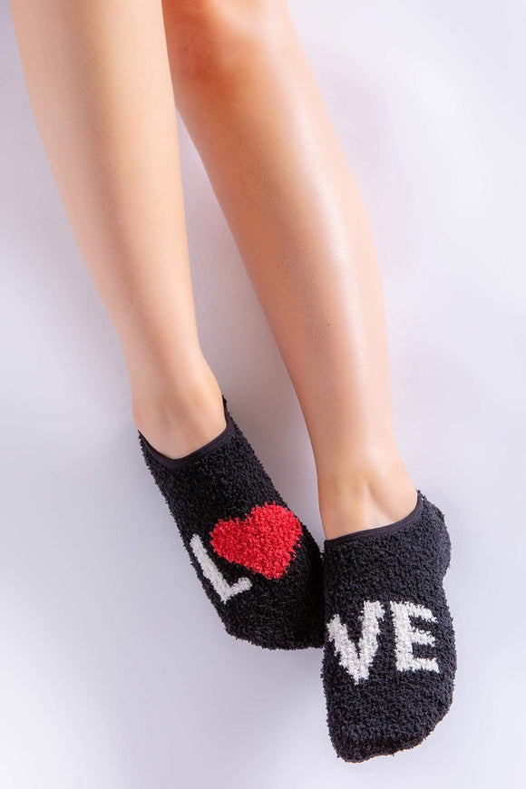 PJ Salvage Socks PJ Salvage - Fuzzy Love Sock Slippers
