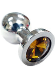 Rouge Anal Toys Yellow Jewel Rouge - Small Stainless Steel Plug